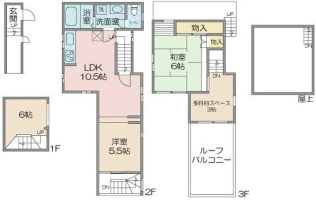 東京都新宿区大久保２ 新大久保駅 3SLDK アパート 賃貸物件詳細