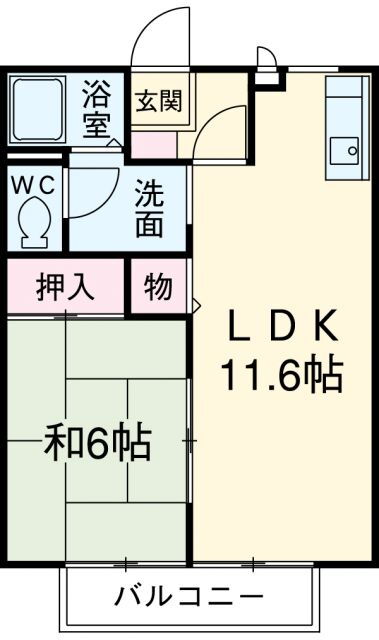 愛知県安城市城南町２ 安城駅 1LDK アパート 賃貸物件詳細