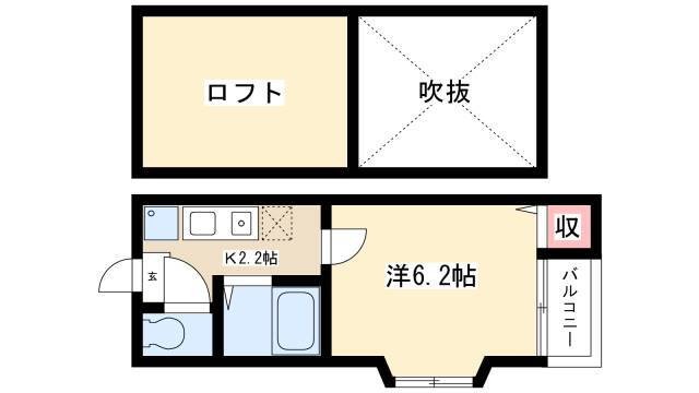 愛知県名古屋市北区水切町６ 志賀本通駅 1K アパート 賃貸物件詳細