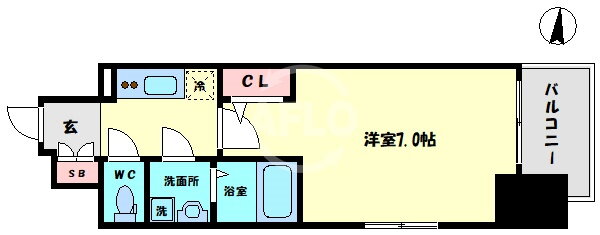 大阪府大阪市大正区三軒家西３ 大正駅 1K マンション 賃貸物件詳細