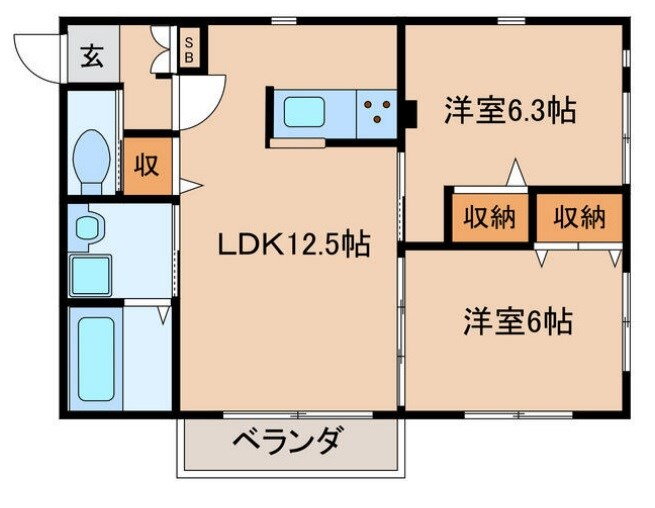 兵庫県姫路市砥堀 砥堀駅 2LDK アパート 賃貸物件詳細