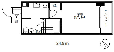 兵庫県神戸市兵庫区水木通１ 新開地駅 1K マンション 賃貸物件詳細