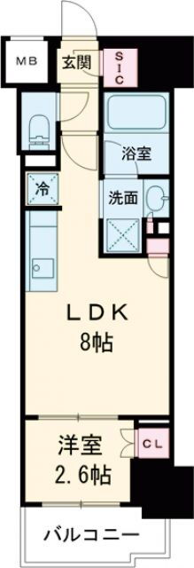 クレストコート東中野 9階 1LDK 賃貸物件詳細