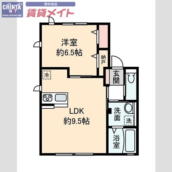 三重県津市河芸町上野 千里駅 1LDK アパート 賃貸物件詳細