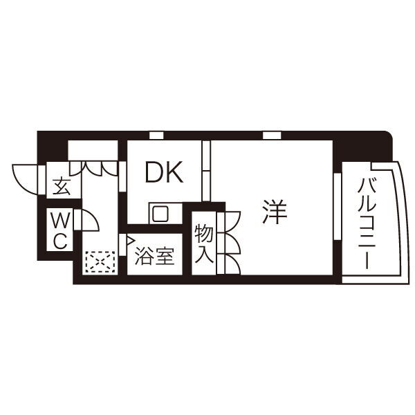 ラモヴェール白壁 6階 1DK 賃貸物件詳細