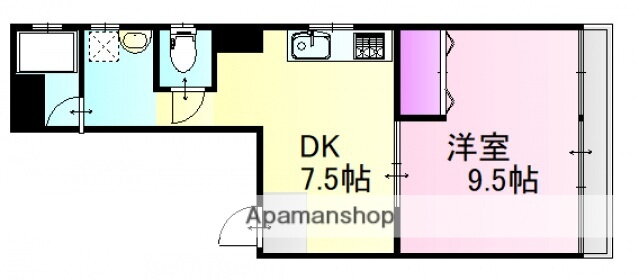 広島県広島市南区的場町１ 的場町駅 1DK マンション 賃貸物件詳細