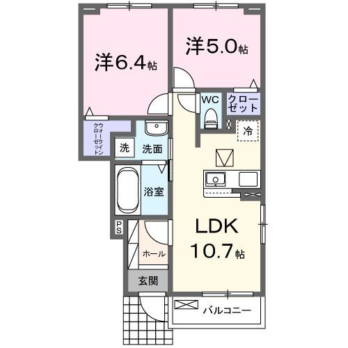 山口県下関市勝谷新町４ 新下関駅 2LDK アパート 賃貸物件詳細