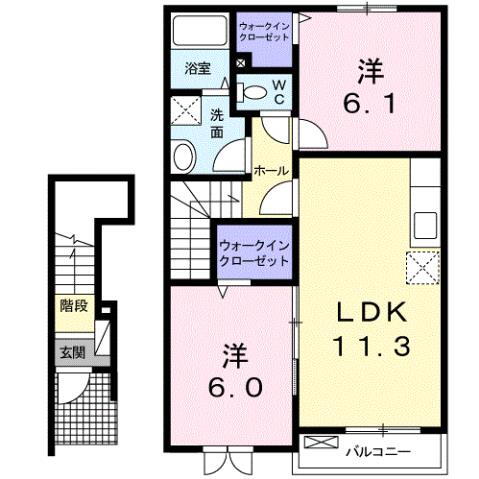 広島県東広島市黒瀬町南方 西条駅 2LDK アパート 賃貸物件詳細