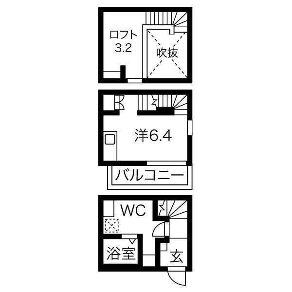 愛知県名古屋市南区大同町４ 大同町駅 1SK アパート 賃貸物件詳細