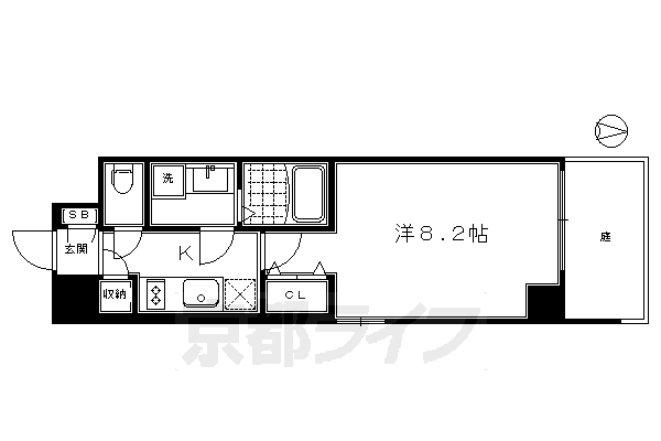 京都府京都市南区八条坊門町 京都駅 1K マンション 賃貸物件詳細