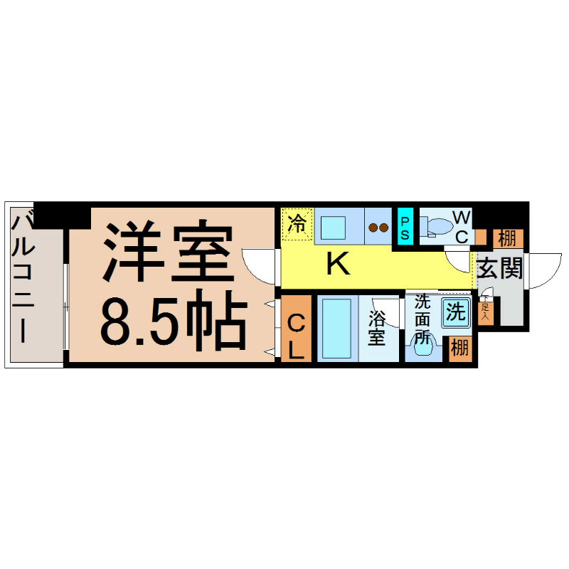 愛知県名古屋市中区新栄１ 新栄町駅 1K マンション 賃貸物件詳細