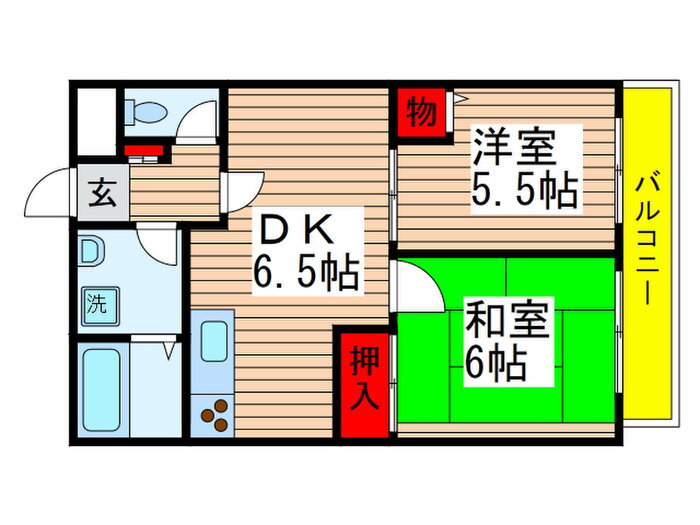 千葉県千葉市中央区神明町 千葉中央駅 2DK マンション 賃貸物件詳細