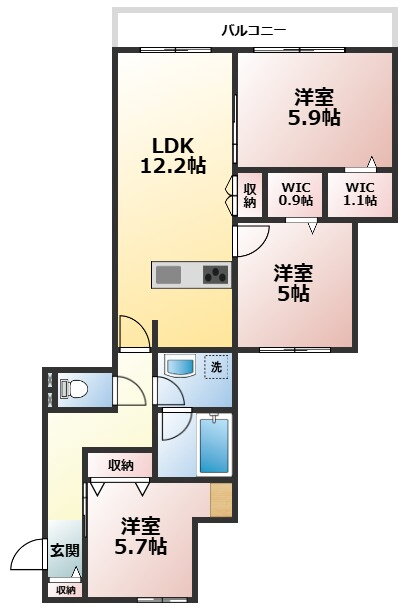 東京都東村山市栄町３ 八坂駅 3LDK マンション 賃貸物件詳細