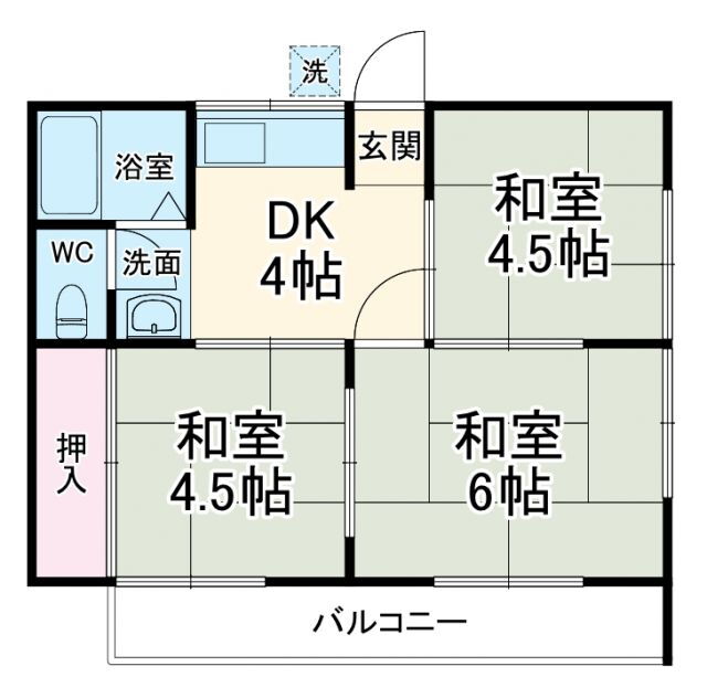 三重県四日市市南浜田町 赤堀駅 3DK アパート 賃貸物件詳細