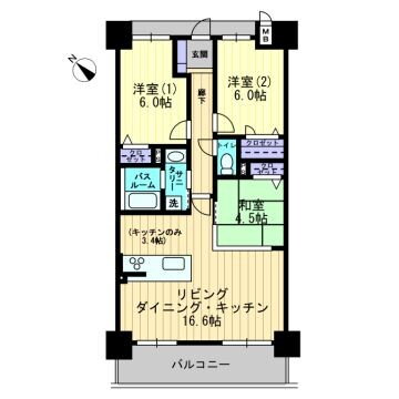 アルファステイツ今治駅前東 5階 3LDK 賃貸物件詳細