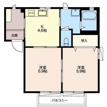 クアトロ 2階 2K 賃貸物件詳細