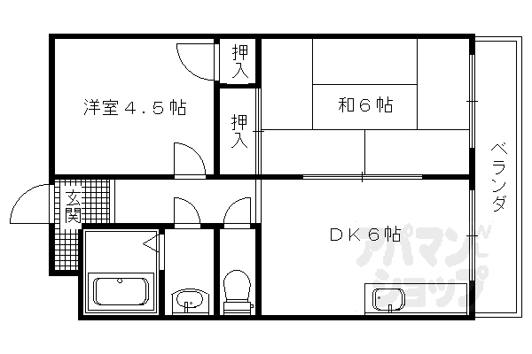 京都府京都市右京区嵯峨大覚寺門前八軒町 嵯峨嵐山駅 2DK アパート 賃貸物件詳細