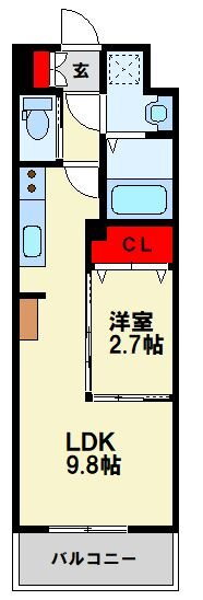 福岡県北九州市八幡西区陣山３ 黒崎駅 1LDK マンション 賃貸物件詳細