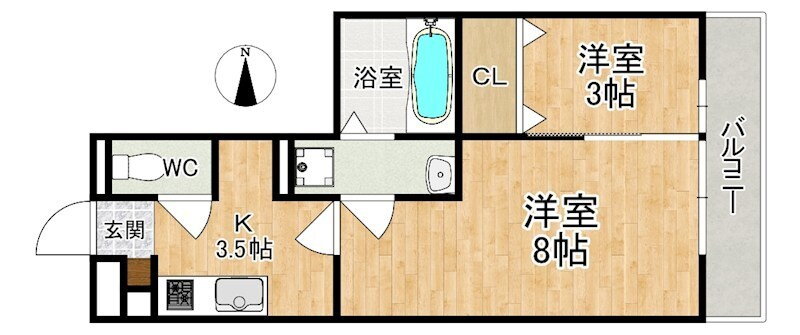 奈良県奈良市西九条町２ 近鉄奈良駅 1LDK アパート 賃貸物件詳細