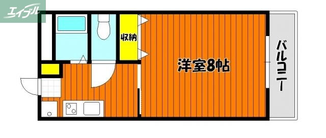 岡山県岡山市北区田中 北長瀬駅 1K マンション 賃貸物件詳細