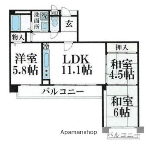 兵庫県姫路市西二階町 山陽姫路駅 3LDK マンション 賃貸物件詳細