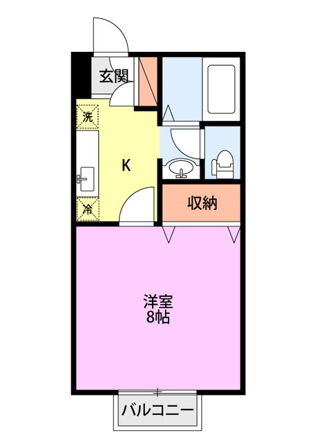 新潟県新潟市北区太夫浜新町２ 1K アパート 賃貸物件詳細