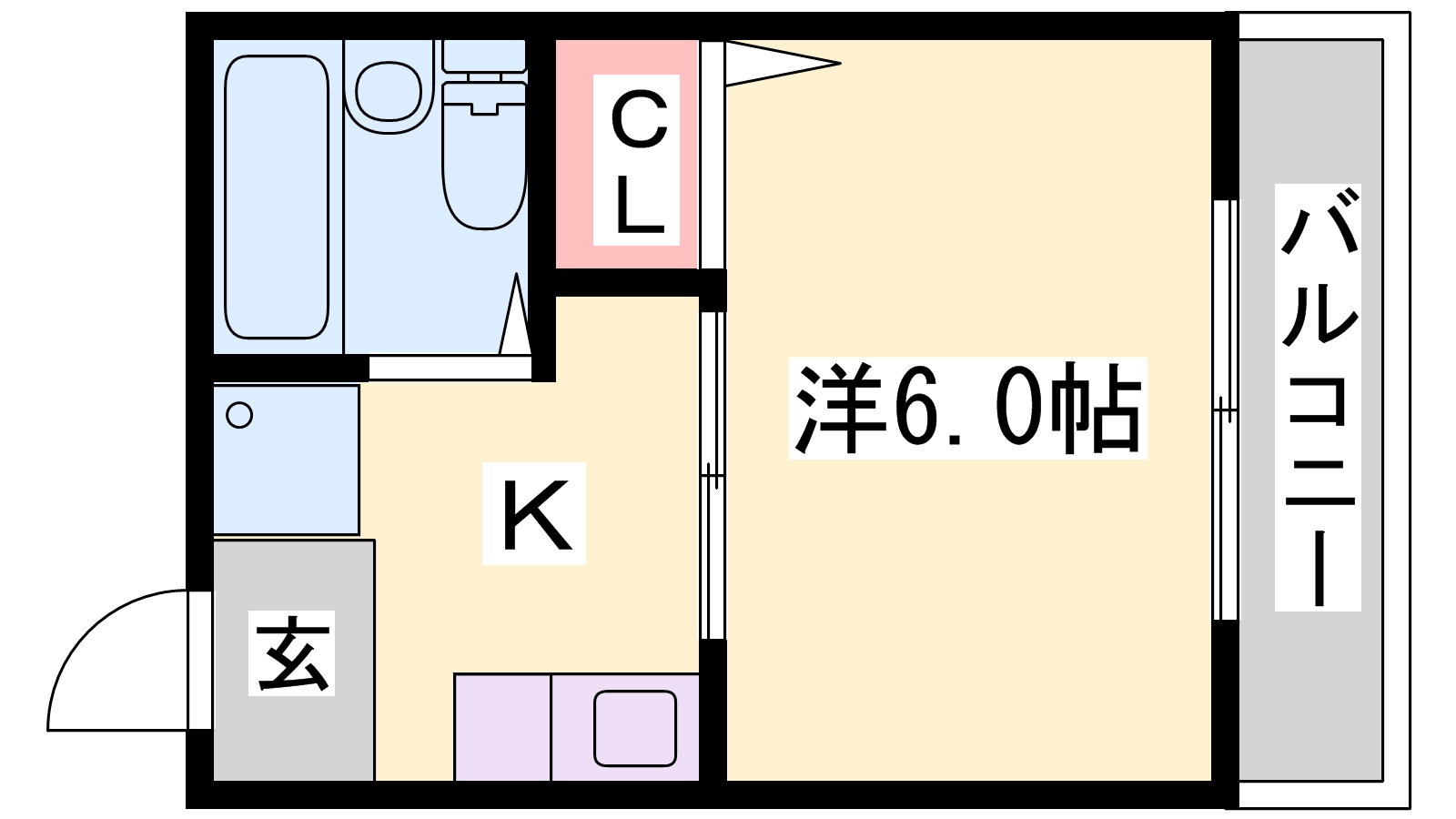 兵庫県姫路市白国４ 野里駅 1K アパート 賃貸物件詳細