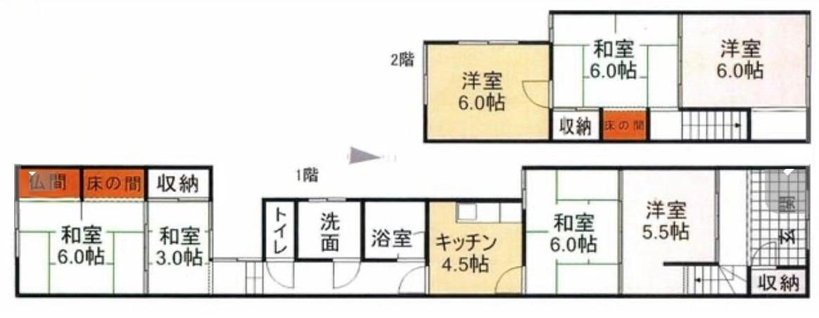 高岡市横田町戸建 7DK 賃貸物件詳細