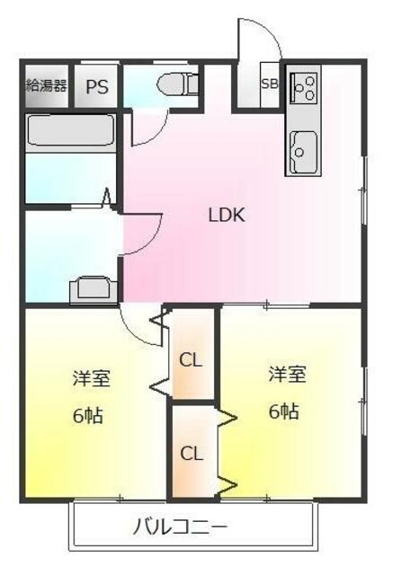 千葉県鎌ヶ谷市南初富１ 新鎌ヶ谷駅 2LDK アパート 賃貸物件詳細