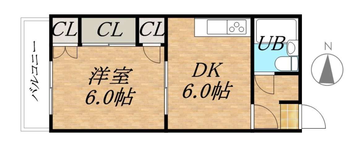 北海道札幌市北区北二十八条西５ 北３４条駅 1DK マンション 賃貸物件詳細