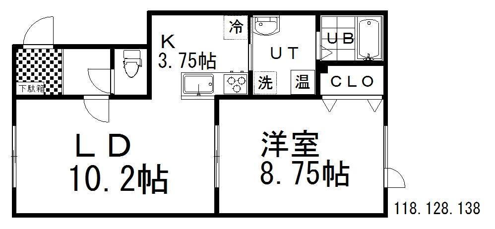 北海道釧路市南浜町 釧路駅 1LDK アパート 賃貸物件詳細