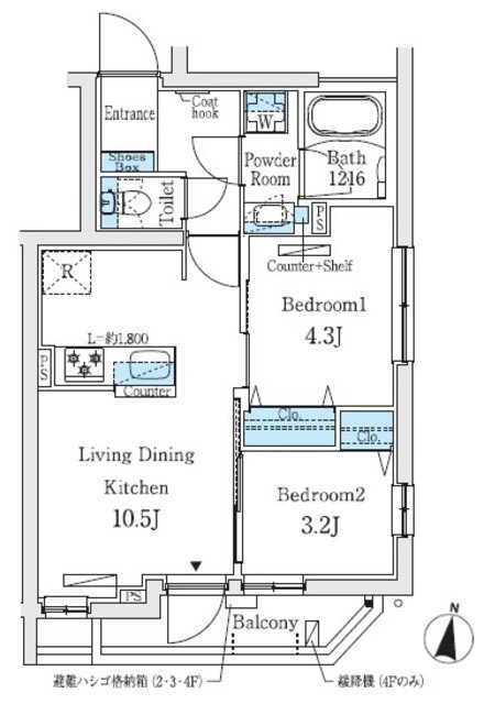 東京都中野区本町５ 中野富士見町駅 2LDK マンション 賃貸物件詳細