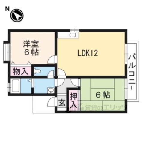 滋賀県守山市二町町 栗東駅 2LDK アパート 賃貸物件詳細