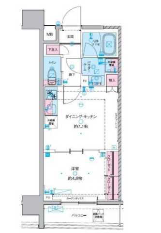 ＧＥＮＯＶＩＡ東神田ｇｒｅｅｎｖｅｉｌ 12階 1DK 賃貸物件詳細