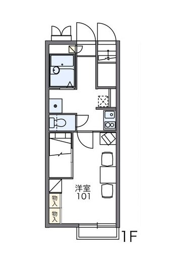 岡山県岡山市東区西大寺中野 西大寺駅 1K アパート 賃貸物件詳細