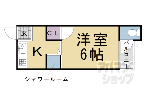 オックス西向日 1階 1K 賃貸物件詳細