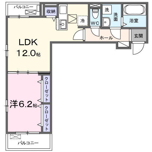 グリシーヌ 1階 1LDK 賃貸物件詳細