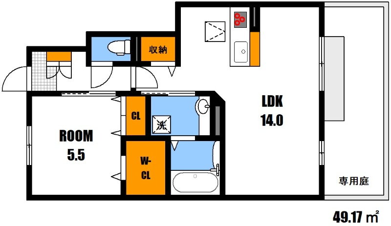 広島県広島市安佐南区東野１ 西原駅 1LDK アパート 賃貸物件詳細