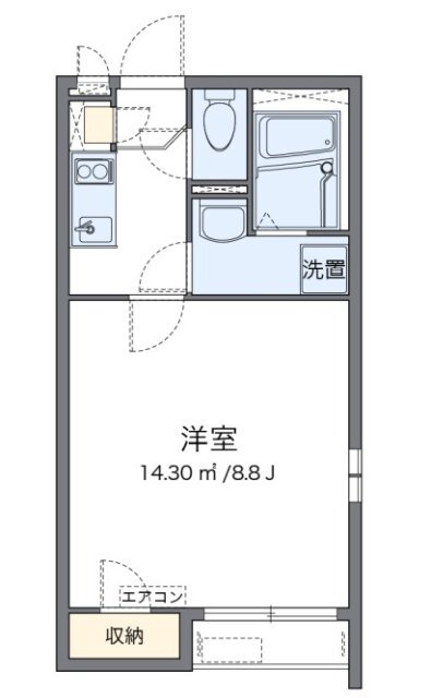 兵庫県神戸市兵庫区石井町２ 湊川公園駅 1K アパート 賃貸物件詳細