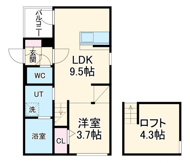 愛知県名古屋市北区杉栄町３ 志賀本通駅 1LDK アパート 賃貸物件詳細