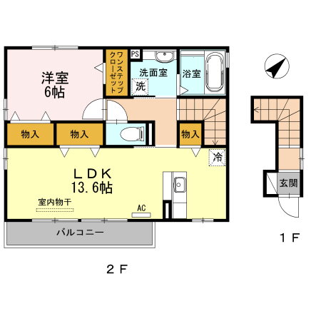 愛知県豊橋市牟呂町字内田 船町駅 1LDK アパート 賃貸物件詳細