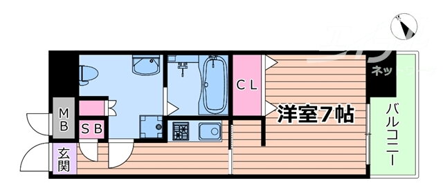 ＣＡＳＳＩＡ塚本 4階 1K 賃貸物件詳細