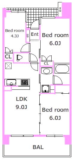 神奈川県横浜市港北区樽町４ 綱島駅 3LDK マンション 賃貸物件詳細