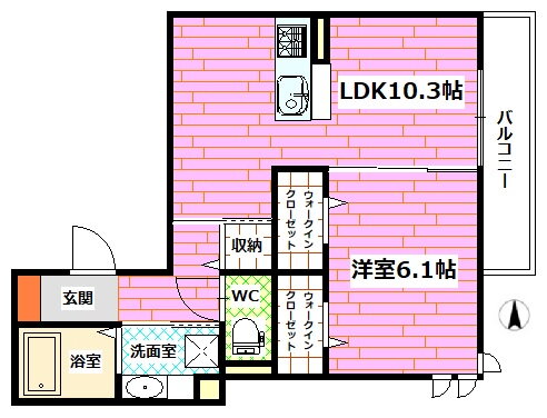 広島県安芸郡府中町宮の町２ 天神川駅 1LDK アパート 賃貸物件詳細