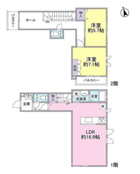 東京都世田谷区中町２ 等々力駅 2LDK アパート 賃貸物件詳細