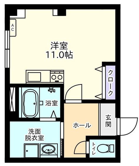 柳町サンタワー 4階 ワンルーム 賃貸物件詳細