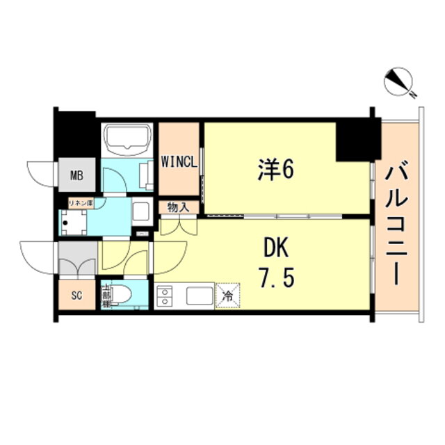 兵庫県神戸市中央区下山手通９ 大倉山駅 1DK マンション 賃貸物件詳細