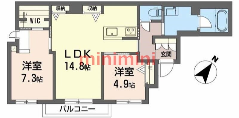大阪府吹田市岸部中４ 岸辺駅 2LDK マンション 賃貸物件詳細