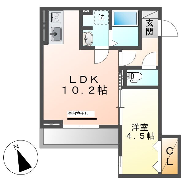 岡山県倉敷市老松町４ 倉敷駅 1LDK アパート 賃貸物件詳細