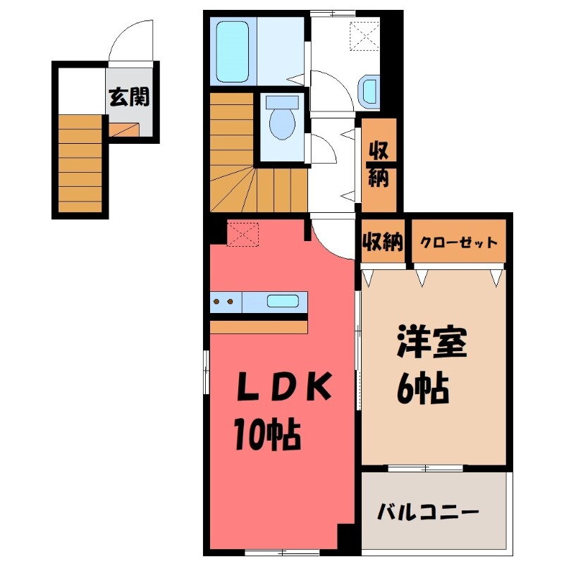 埼玉県熊谷市原島 石原駅 1LDK アパート 賃貸物件詳細